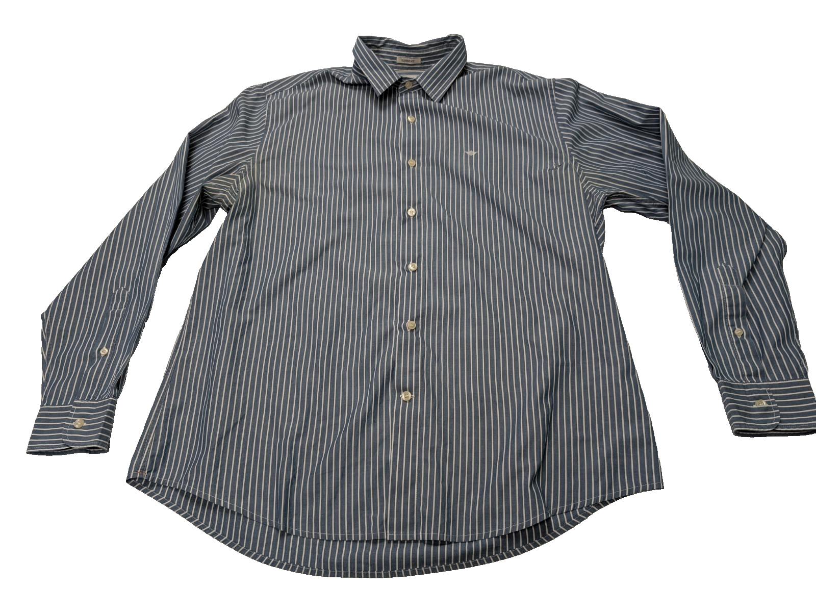 Chemise Dockers bleu à rayures taille L #168msch