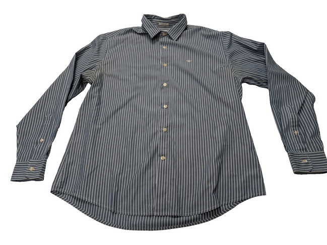 Chemise Dockers bleu à rayures taille L #168msch