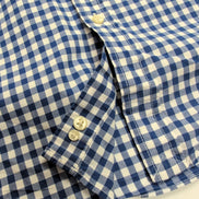 Chemise Ralph Lauren Garçon Junior XL 18/20 Carreaux Bleu Logo Rose