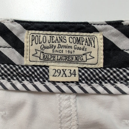 Pantalon Chino Polo Ralph Lauren Blanc Stretch 5 Poches Taille 29x34