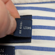 Chemise Ralph Lauren Golf Tilden XXL 3XL Rayures Bleues Shirt Button Down