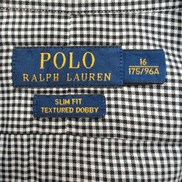 Chemise Polo Ralph Lauren L Noire Carreaux Slim Fit Textured Dobby Shirt
