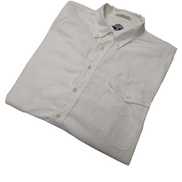 Chemise Dockers blanche unie 1 poche manches longues homme taille XL