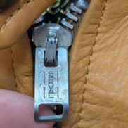 Veste Lesco Leathers café racer cuir épais marron clair taille 40 (M) #3c