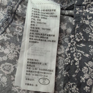 Robe d'été Abercrombie & Fitch Fleurie Gris Blanc Bretelles S