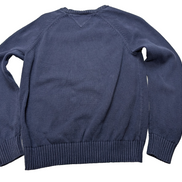 Pull Tommy Hilfiger vintage bleu marine garçon taille M (8-10 ans)