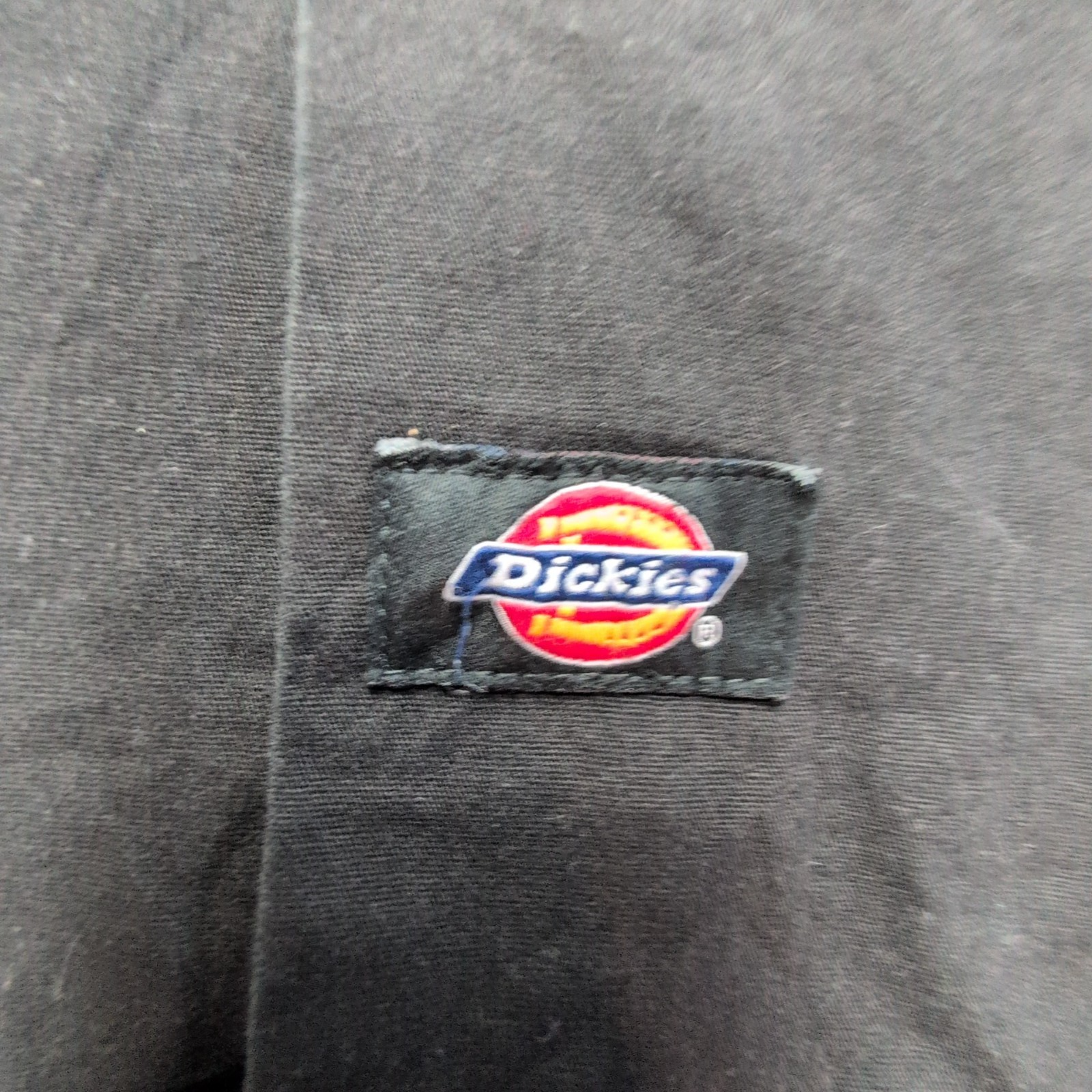 Chemise Dickies noire unie manches courtes taille L homme 2 poches