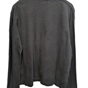 Pull Polo Ralph Lauren col rond noir gris rayures logo noir coton M