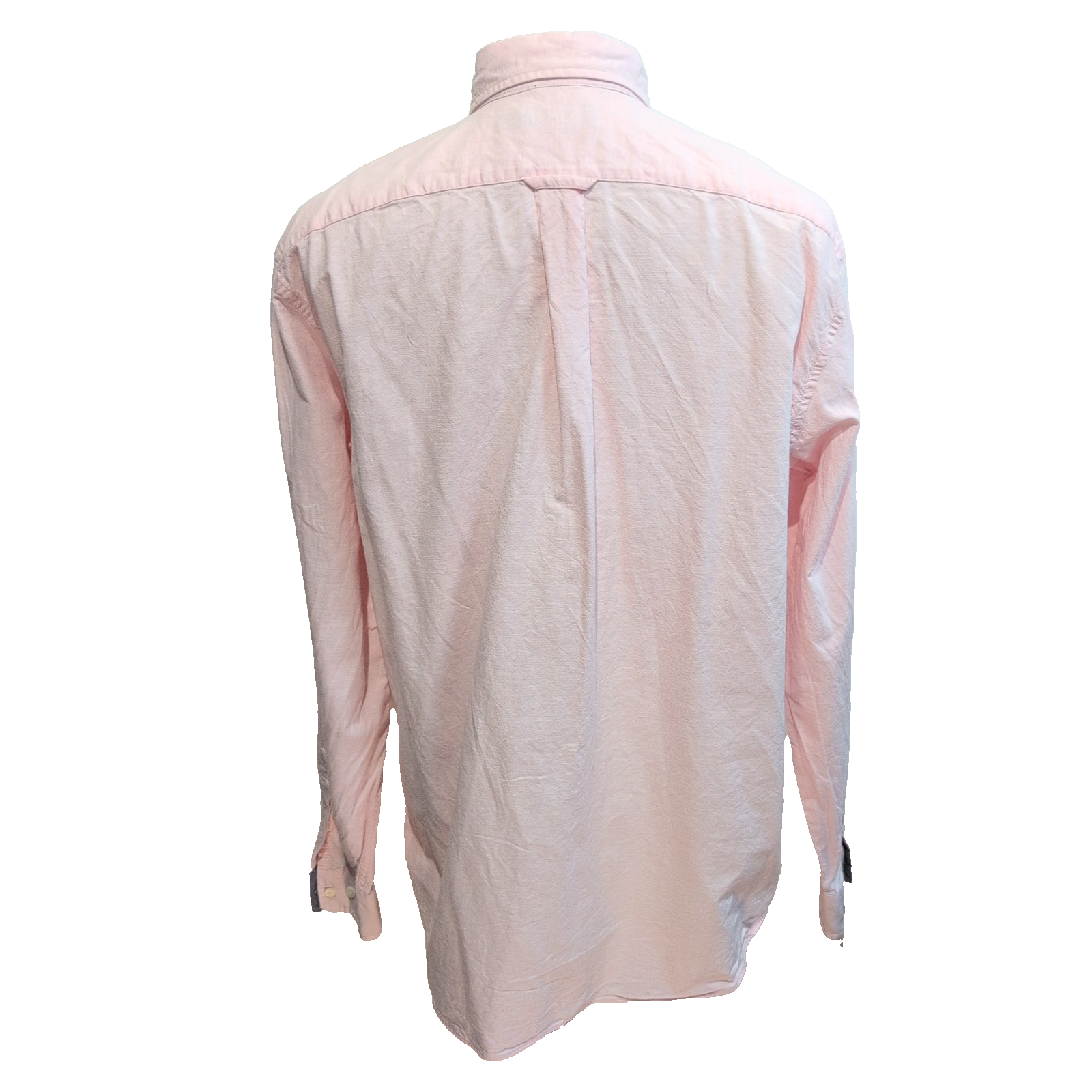 Chemise Nautica L Rose Pâle Made in Mauritius 100% Coton Logo Brodé