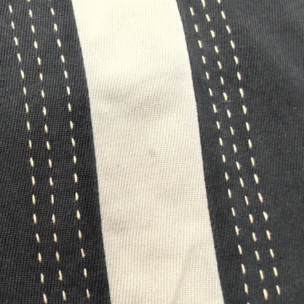 Chemise Hawaïenne Geoffrey Beene Soie Noire L Rayure Verticale Vintage