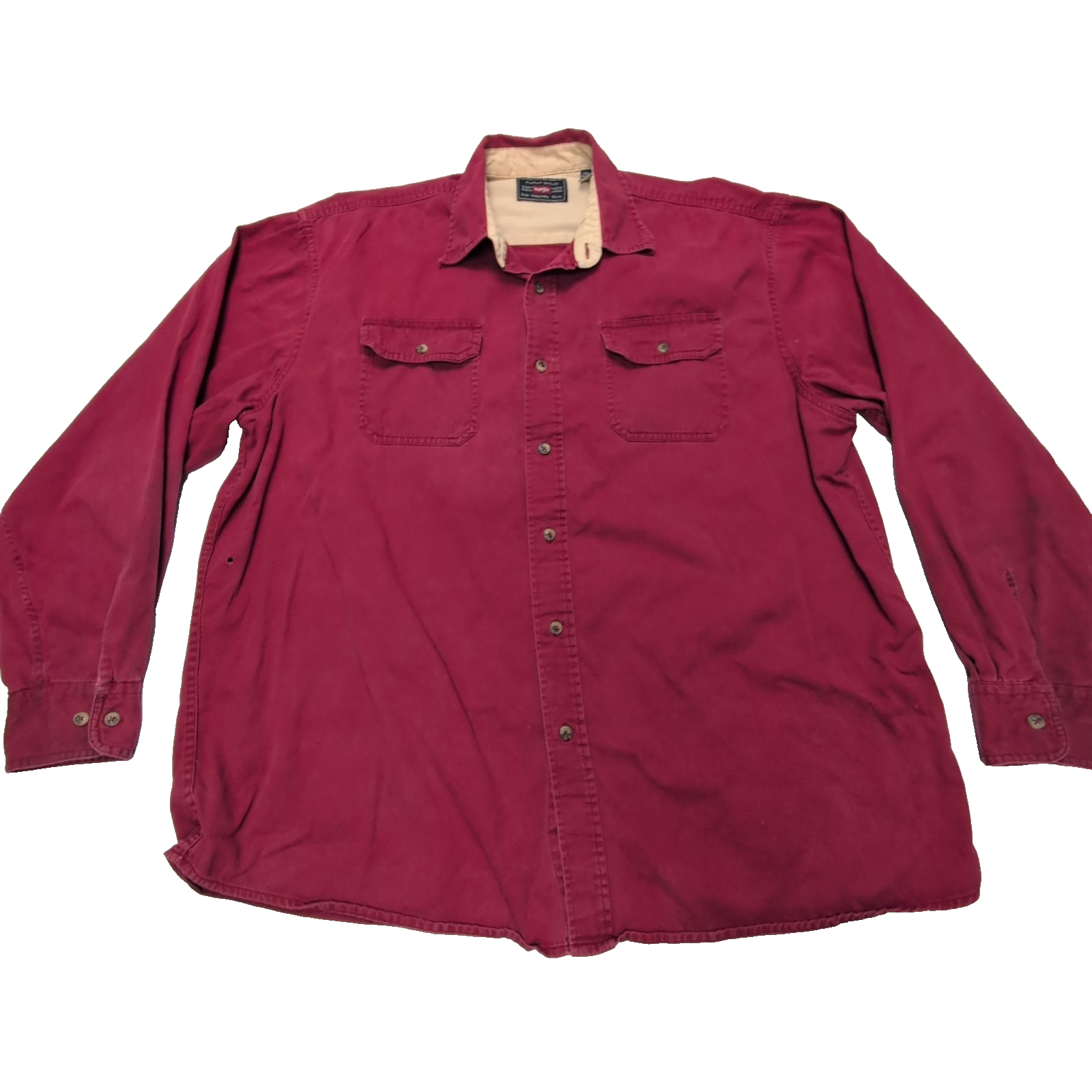 Chemise Wrangler rouge uni taille XL/XXL #87e