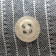 Chemise U.S. Polo Assn XL Grise Rayures Blanches Coton Logo Manches Longues
