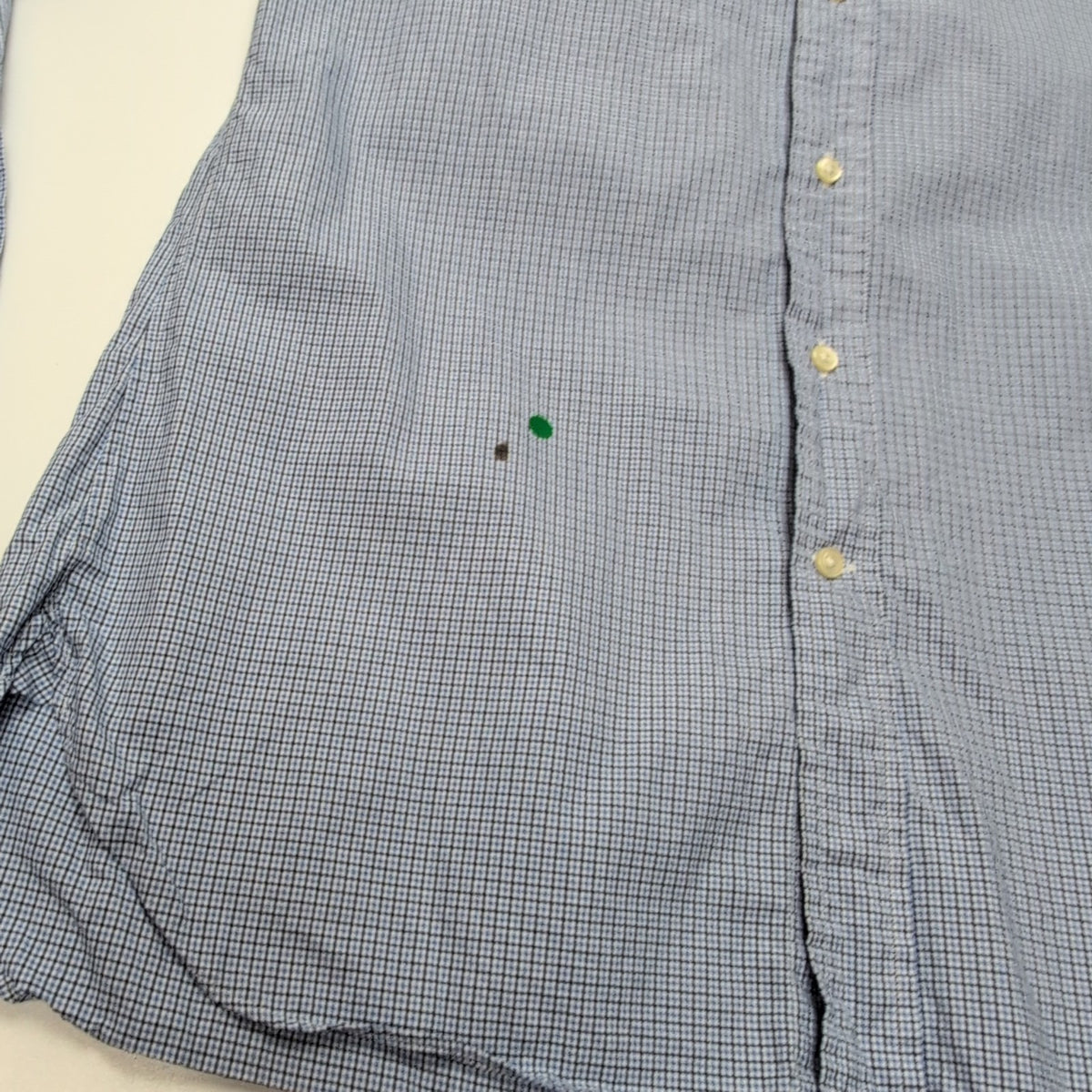 Chemise Ralph Lauren Custom Fit L Bleu Carreaux Logo Bleu manches longues