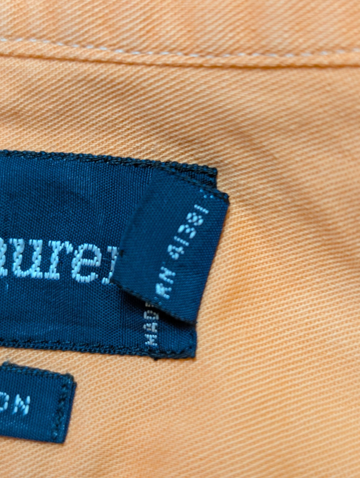 Chemise Polo Ralph Lauren Shirt XL Corail Orange Button Down Logo Bleu Ciel