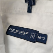 Pantalon chino Polo Golf Ralph Lauren W40 L32 blanc écusson brodé