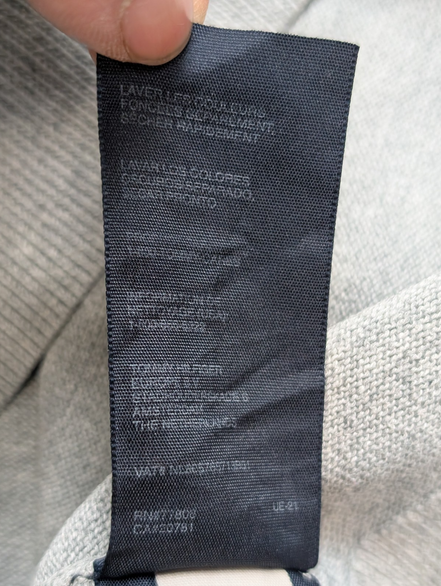 Pull Tommy Hilfiger - Col rond - Gris - 100% Pima Cotton - Taille XL/XXL