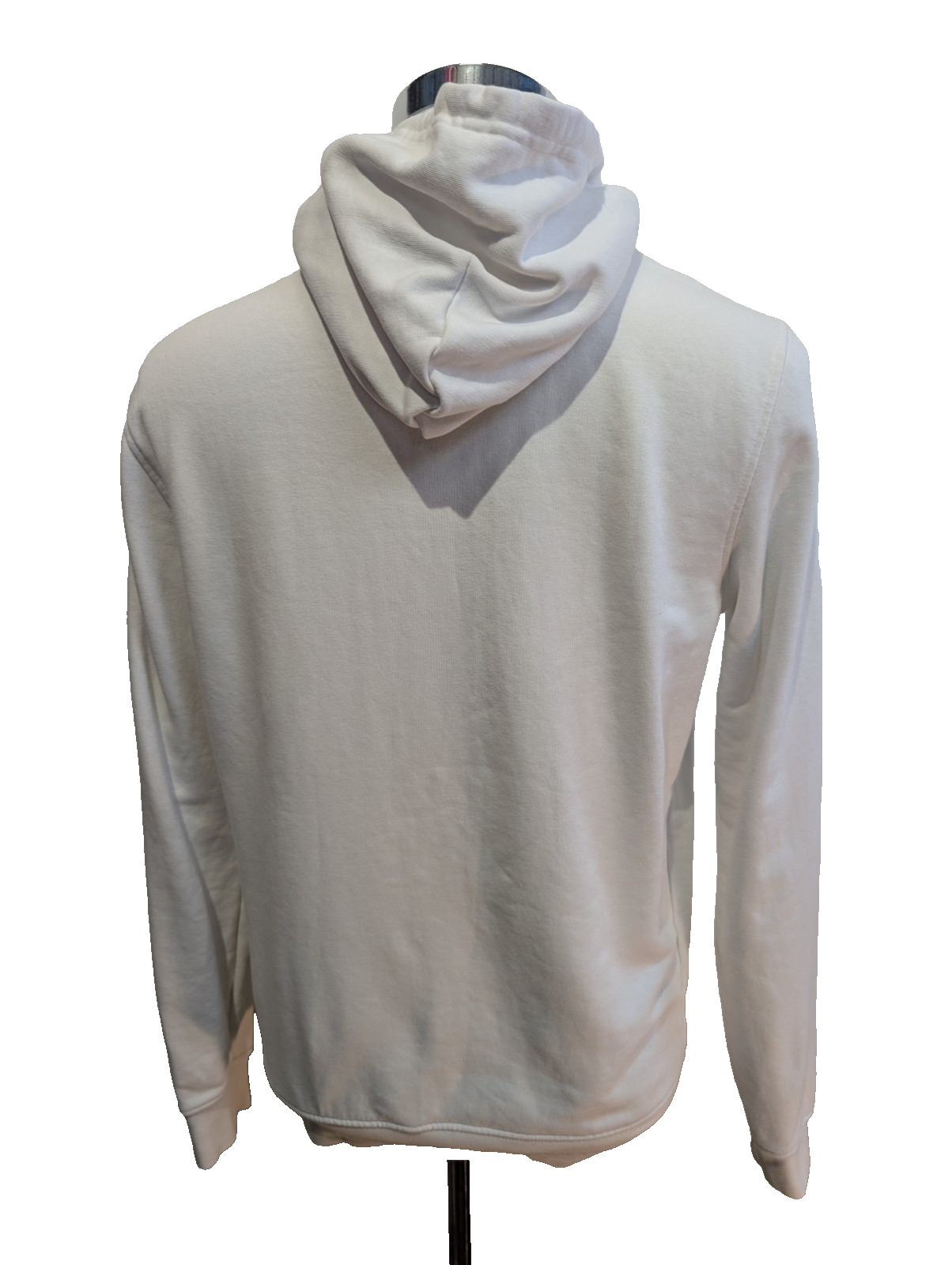 CHAMPION Sweat à Capuche Homme S Blanc Logo Drapeau Américain Hoodie Sport