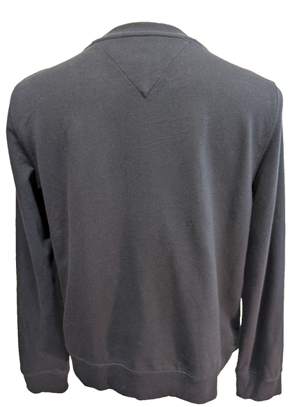 Sweat Tommy Hilfiger Bleu Marine - Grand Logo Brodé Relief - Taille M