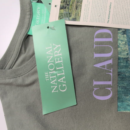 T-shirt Artistory S Kaki Claude Monet Water Lily Pond Neuf Étiquette