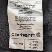 Sweat à capuche Carhartt Noir Relaxed Fit - Poche Kangourou - Taille L