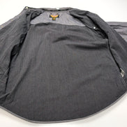 Surchemise Harley Davidson XL gris coton épais doublée boutons pression