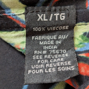 Chemise Hawaïenne MBX Premium Goods 100% Viscose - Bleu Marine - XL