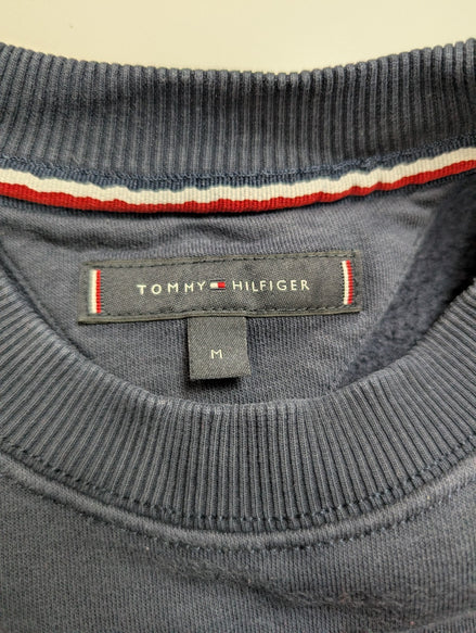➜ Sweat Col Rond Tommy Hilfiger Vintage - Logo Poitrine - Marine - Taille M