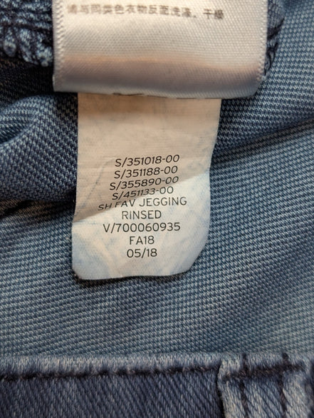 JEAN Fille GAP Taille 27 (36/S) Knit Favorite Jegging Stretch Bleu Foncé Rinsed