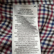 Chemise RALPH LAUREN Classic Fit Coton Stretch Vichy Rouge Bleu - Taille XS