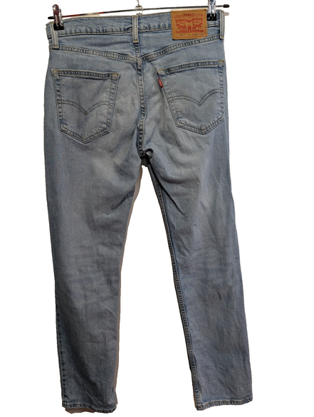 Jean Levi's 511 Homme Vintage Bleu Clair W31 L30 Denim Slim Fit Stretch Pantalon
