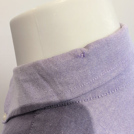 Chemise Chaps Coton Oxford lilas manches longues 1 poche M L