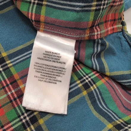 Chemise Ralph Lauren 2XB 3XL Carreaux Multicolore Poche Inde manches longues