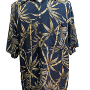 Chemise Hawaïenne Pierre Cardin 100% Rayonne Motif Bambou - Taille XL