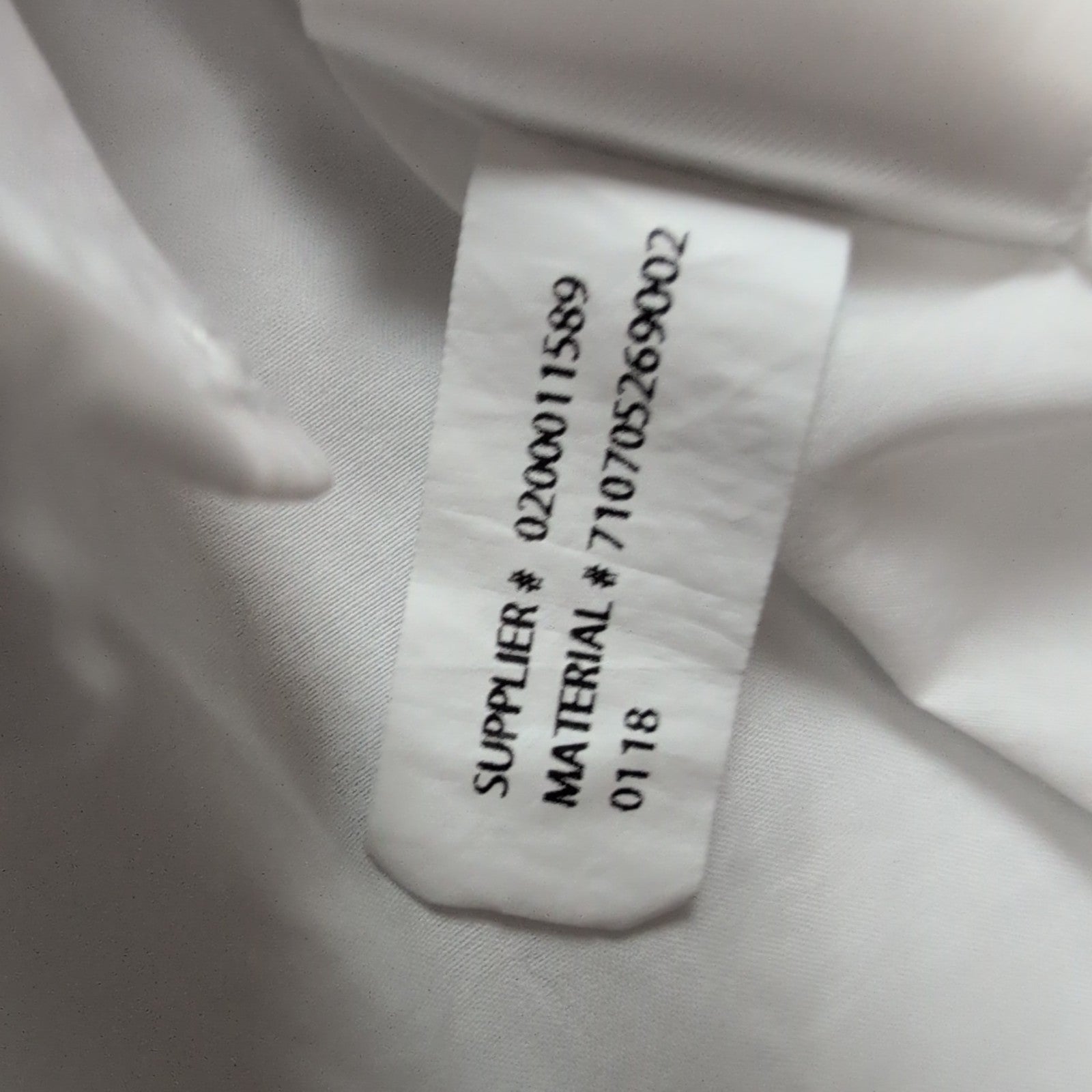 Chemise Ralph Lauren XS Blanche Logo Bleu Marine Manches Longues