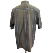 Chemise Nautica Manches Courtes à Carreaux Kaki - Taille XL