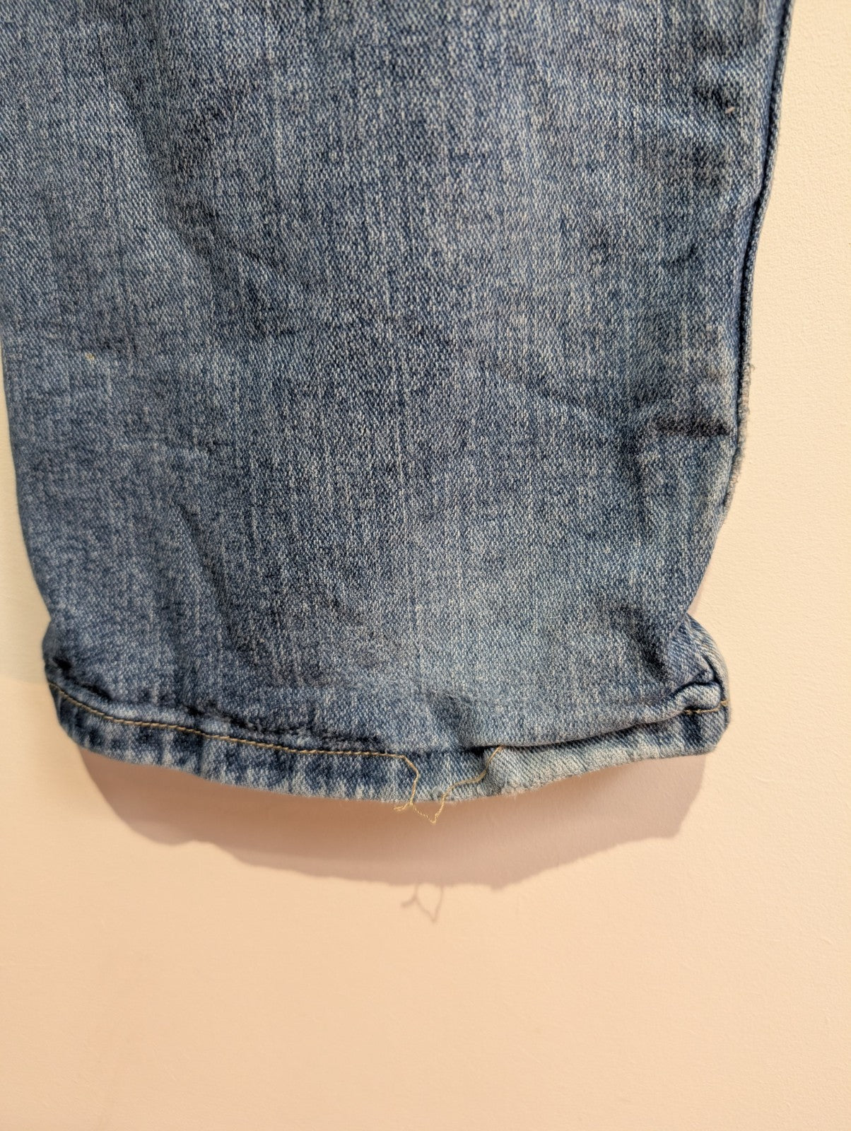 Jean Lee Homme Bleu Patiné Stretch W38 L29 Vintage Original Denim