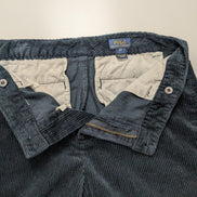 Pantalon Velours côtelé Polo Ralph Lauren W29 L26 Bleu Marine Logo Rouge