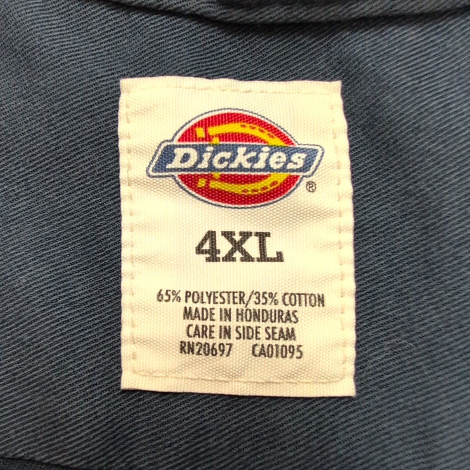 Chemise Dickies 4XL Bleu Marine Workwear Vintage Manches Courtes