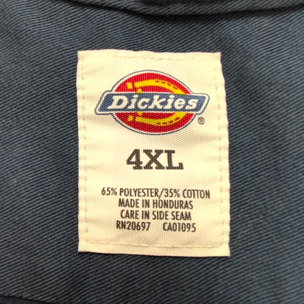 Chemise Dickies 4XL Bleu Marine Workwear Vintage Manches Courtes