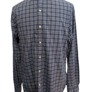 CHEMISE POLO Ralph Lauren homme XL Slim Fit Bleu Blanc SANS LOGO 💙