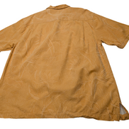 Chemise hawaïenne soie orange Jamaica Jaxx manches courtes taille L
