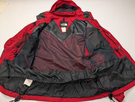 Veste Technique The North Face TNF Vintage L Rouge Noire Manteau Capuche