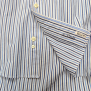 Chemise Chaps Classic Fit bleu rayures manches longues 1 poche XXL 3XL