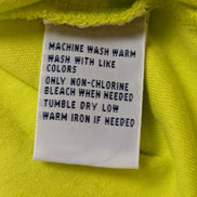 Polo manches courtes Polo Ralph Lauren jaune logo bleu coton Custom Fit L