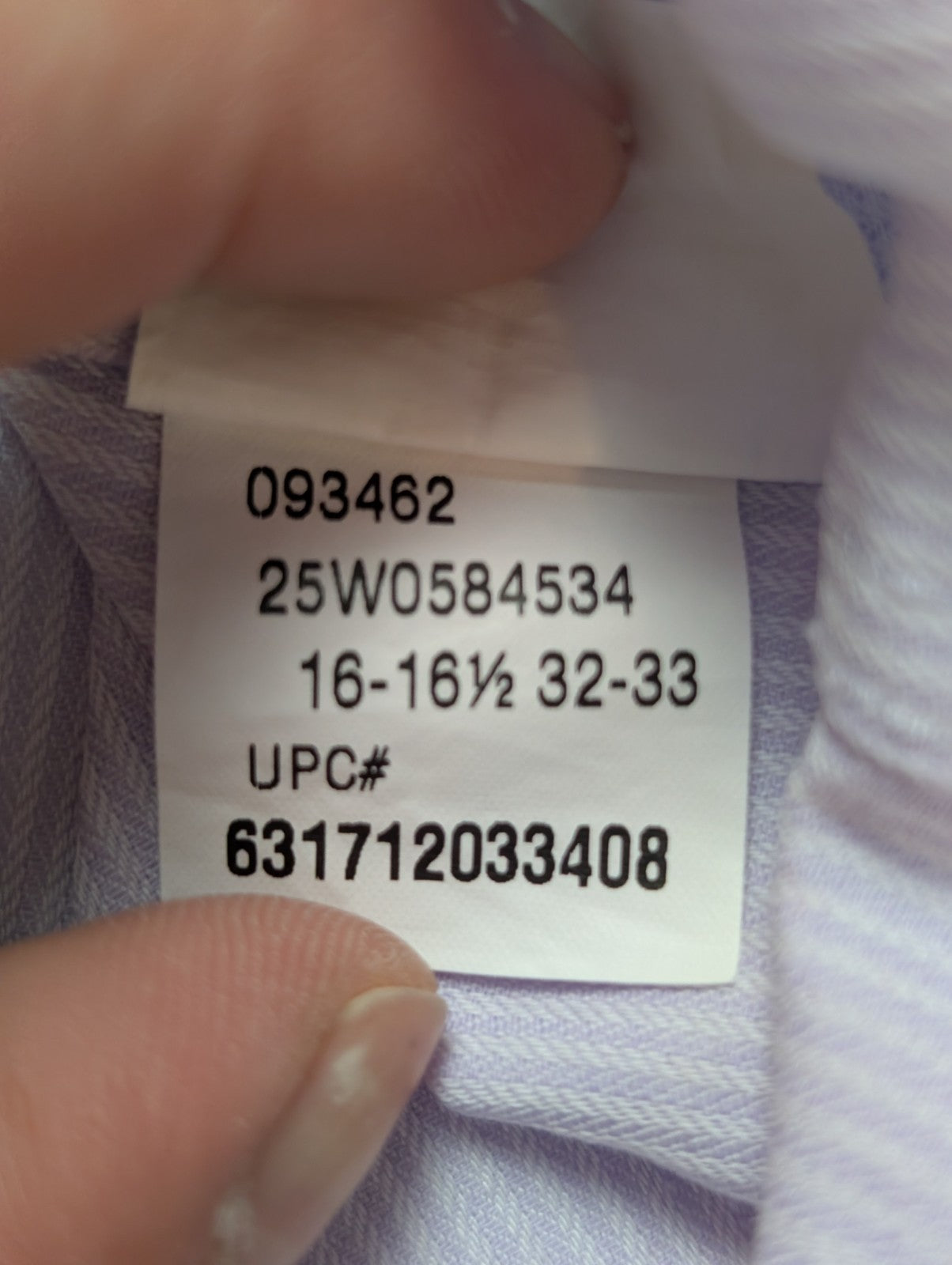 Chemise CHAPS lila violet uni manches courtes taille L Homme