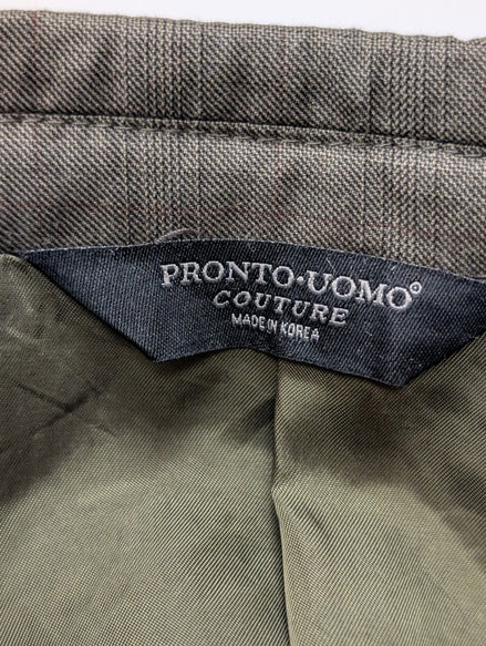 Veste Blazer homme Pronto Uomo Couture kaki Super 120'S taille L