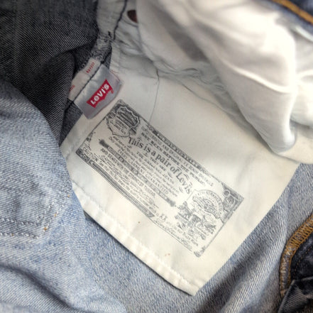 Levi’s 501 Jean Homme W33 L32 Bleu Vintage Pantalon Bouton Droit