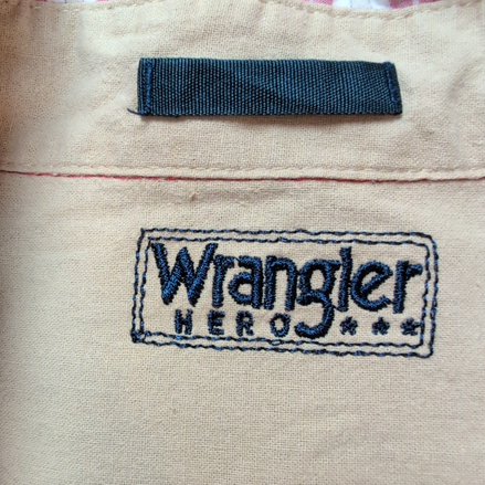 Chemise Wrangler Manches Courtes Rouge et Marron à Carreaux Taille 3XL