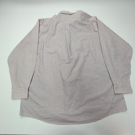 Chemise L.L. Bean rouge à petits carreaux taille XXL #82e