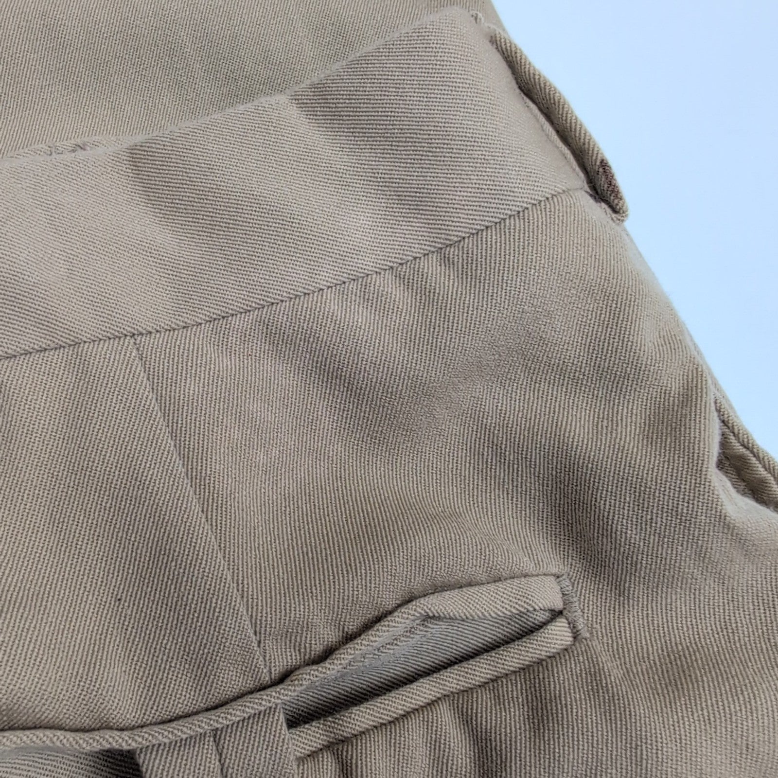 Pantalon de costume beige Tommy Hilfiger pour bretelles taille W38xL39 FR48